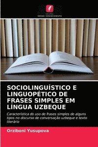 bokomslag Sociolingustico E Linguoptico de Frases Simples Em Lngua Uzbeque