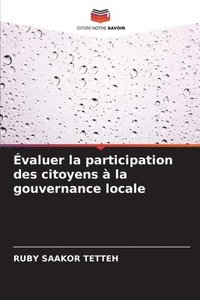 bokomslag valuer la participation des citoyens  la gouvernance locale