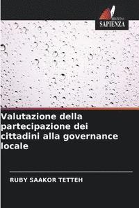 bokomslag Valutazione della partecipazione dei cittadini alla governance locale