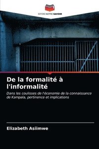 bokomslag De la formalite a l'informalite