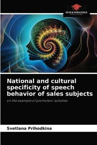 bokomslag National and cultural specificity of speech behavior of sales subjects