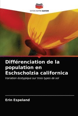 Differenciation de la population en Eschscholzia californica 1