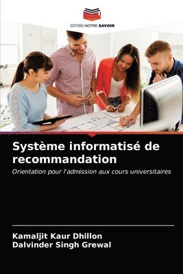 Systme informatis de recommandation 1