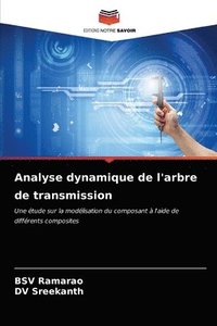 bokomslag Analyse dynamique de l'arbre de transmission