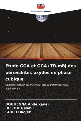 tude GGA et GGA+TB-mBj des provskites oxydes en phase cubique 1