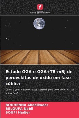 Estudo GGA e GGA+TB-mBj de perovskitas de óxido em fase cúbica