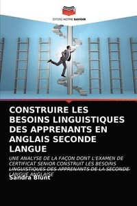 bokomslag Construire Les Besoins Linguistiques Des Apprenants En Anglais Seconde Langue