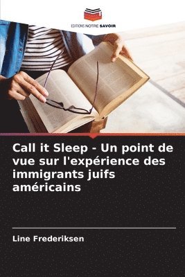 bokomslag Call it Sleep - Un point de vue sur l'expérience des immigrants juifs américains