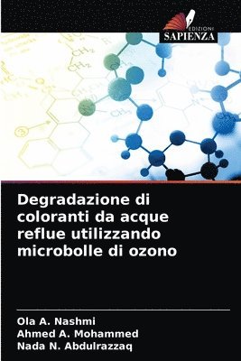 Degradazione di coloranti da acque reflue utilizzando microbolle di ozono 1