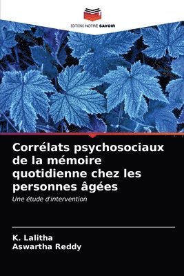 Correlats psychosociaux de la memoire quotidienne chez les personnes agees 1
