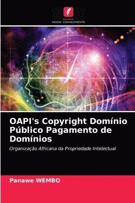 bokomslag OAPI's Copyright Dominio Publico Pagamento de Dominios