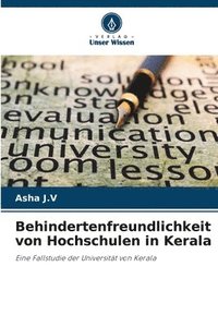 bokomslag Behindertenfreundlichkeit von Hochschulen in Kerala