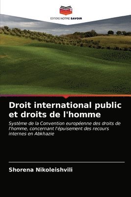 bokomslag Droit international public et droits de l'homme