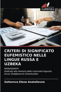 bokomslag Criteri Di Significato Eufemistico Nelle Lingue Russa E Uzbeka