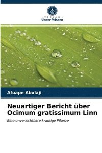 bokomslag Neuartiger Bericht ber Ocimum gratissimum Linn