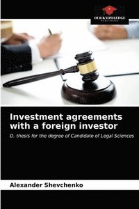 bokomslag Investment agreements with a foreign investor