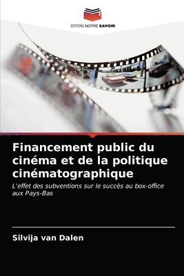 Financement public du cinema et de la politique cinematographique 1
