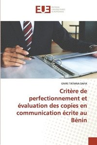 bokomslag Critre de perfectionnement et valuation des copies en communication crite au Bnin