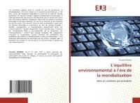 bokomslag L'quilibre environnemental  l're de la mondialisation