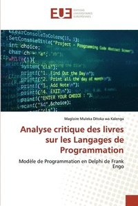 bokomslag Analyse critique des livres sur les Langages de Programmation
