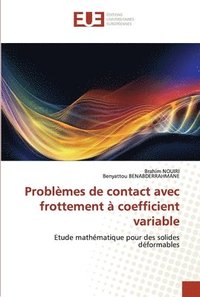 bokomslag Problmes de contact avec frottement  coefficient variable