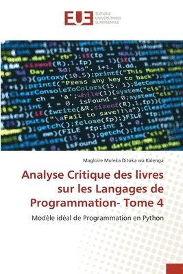 bokomslag Analyse Critique des livres sur les Langages de Programmation- Tome 4