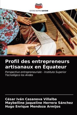 Profil des entrepreneurs artisanaux en quateur 1