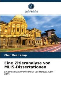 bokomslag Eine Zitieranalyse von MLIS-Dissertationen