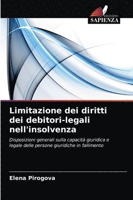 Limitazione dei diritti dei debitori-legali nell'insolvenza 1