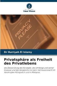 bokomslag Privatsphre als Freiheit des Privatlebens