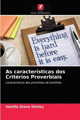 As caracteristicas dos Criterios Proverbiais 1