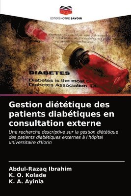 bokomslag Gestion dittique des patients diabtiques en consultation externe