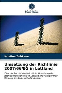 bokomslag Umsetzung der Richtlinie 2007/66/EG in Lettland