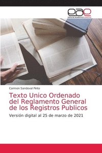 bokomslag Texto Unico Ordenado del Reglamento General de los Registros Publicos