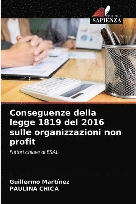 Conseguenze della legge 1819 del 2016 sulle organizzazioni non profit 1