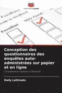 bokomslag Conception des questionnaires des enqutes auto-administres sur papier et en ligne