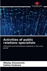 bokomslag Activities of public relations specialists