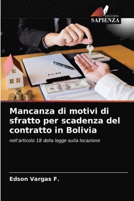 bokomslag Mancanza di motivi di sfratto per scadenza del contratto in Bolivia