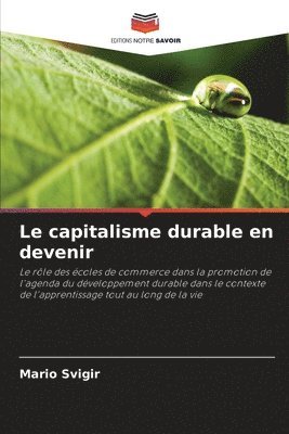 Mario Svigir - capitalisme durable en devenir, Häftad