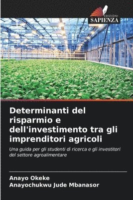 Determinanti del risparmio e dell'investimento tra gli imprenditori agricoli 1