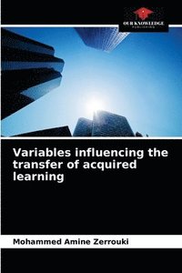 bokomslag Variables influencing the transfer of acquired learning