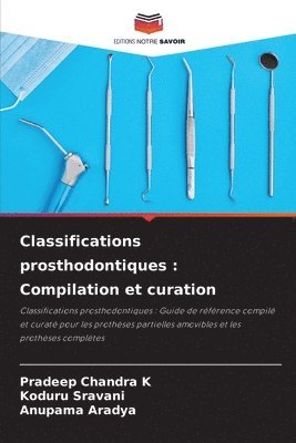 bokomslag Classifications prosthodontiques: Compilation et curation
