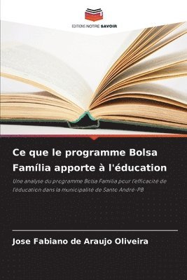 bokomslag Ce que le programme Bolsa Família apporte à l'éducation