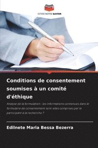 bokomslag Conditions de consentement soumises à un comité d'éthique