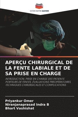 bokomslag Aperçu Chirurgical de la Fente Labiale Et de Sa Prise En Charge