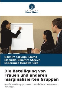 Nsimire Cizungu Emma, Masirika Bikomro Steeve, Espérance Hendwa Ciza - Beteiligung von Frauen und anderen marginalisierten Gruppen, Häftad