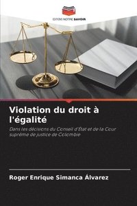 bokomslag Violation du droit à l'égalité