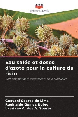 bokomslag Eau salée et doses d'azote pour la culture du ricin