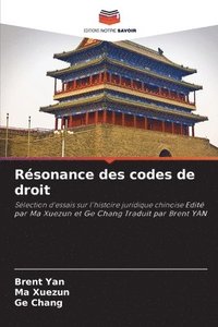 bokomslag Rsonance des codes de droit