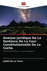 bokomslag Analyse Juridique De La Sentence De La Cour Constitutionnelle De La Cocha